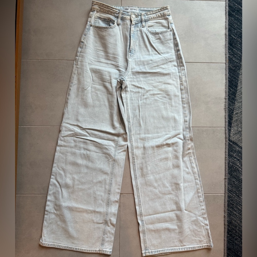 YMI Light Blue Super Wide Fit Jeans